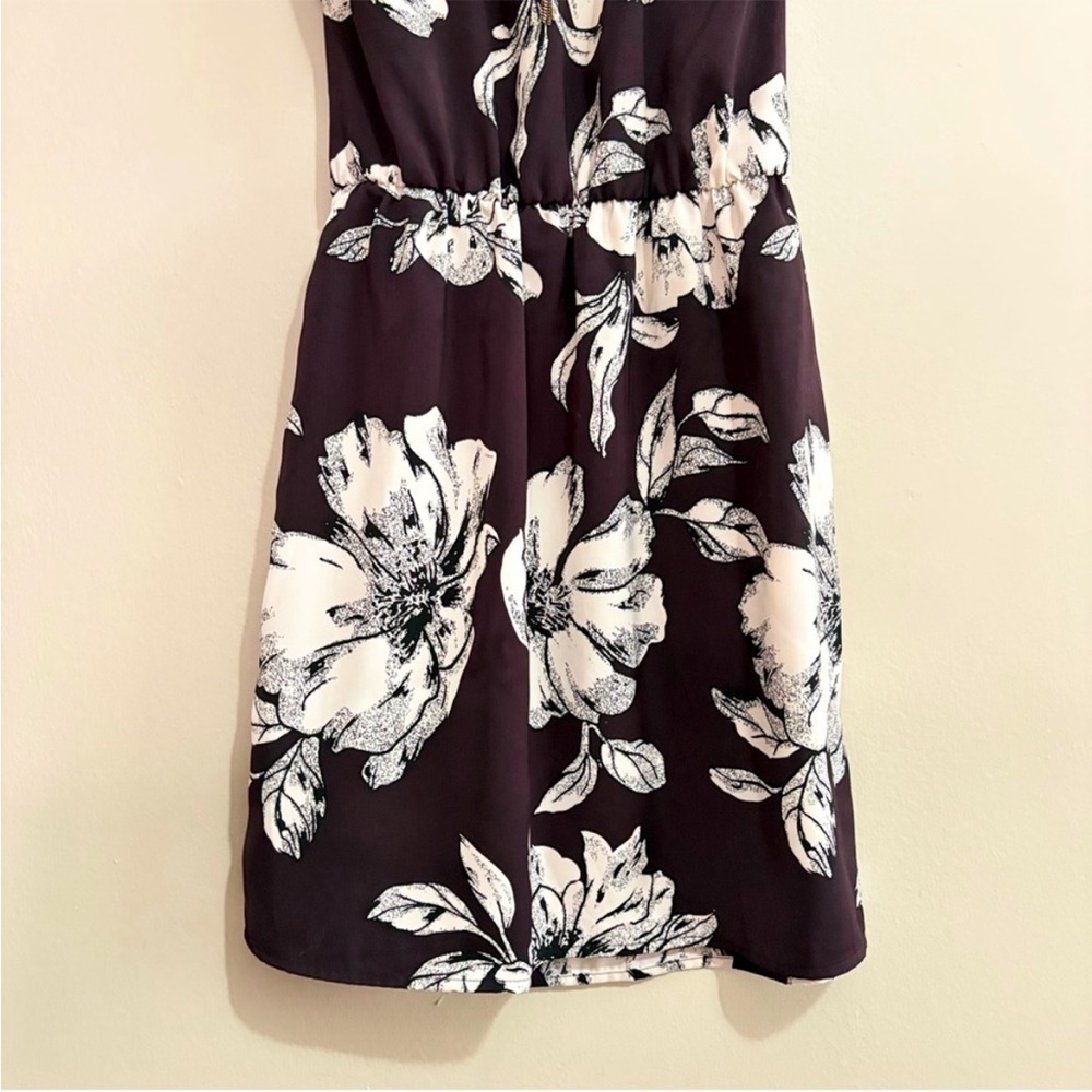Dynamite Plum & Cream Halter Cocktail Mini Dress – Size XS Like New - Picture 11 of 12